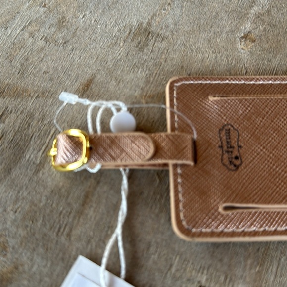Mudpie le‎ weekend metallic rose gold Luggage Tag One size New travel vacation - Picture 5 of 6